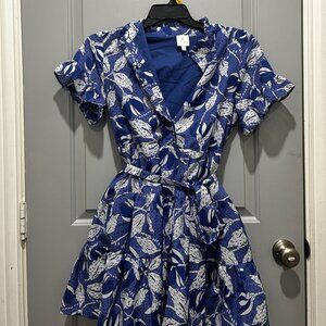 Women's Blue Casual-dresses